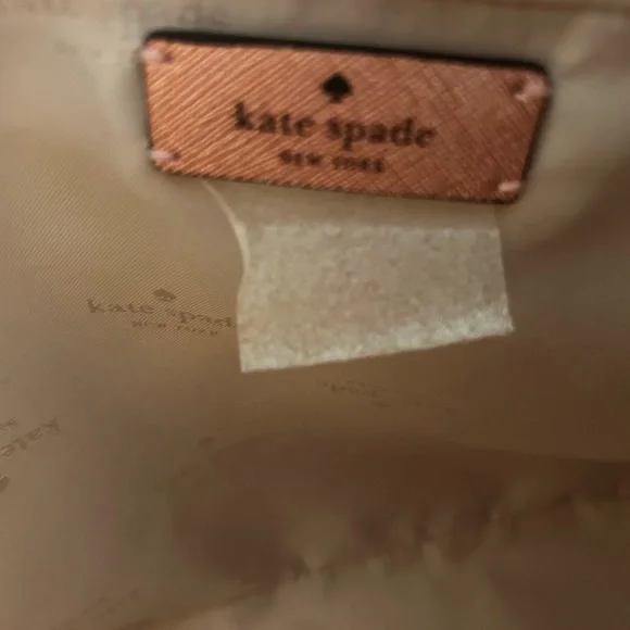 kate spade Metallic Rose Pink Glitter Tote with Wallet & Pouch - Picture 8 of 13